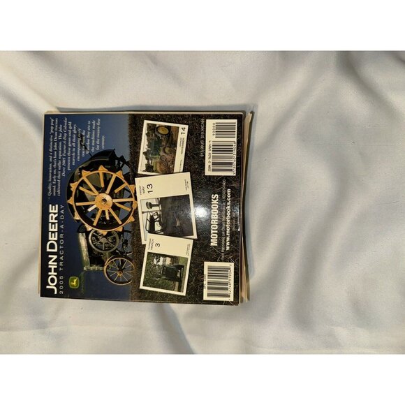 Vintage John Deere Collectible Calendar With Diecast Tractor 2005 Weekend Images - Picture 3 of 3